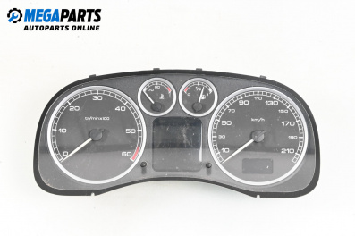 Instrument cluster for Peugeot 307 Station Wagon (03.2002 - 12.2009) 2.0 HDI 110, 107 hp, № P9636708880E