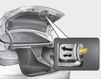 Kia Forte: Opening the trunk - Trunk - Features of your vehicle ...