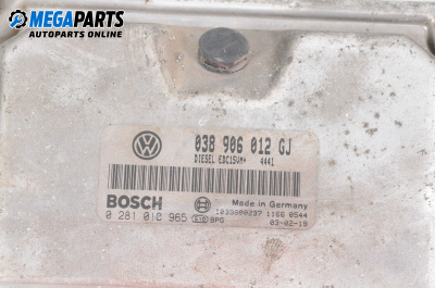 Компютър двигател за Skoda Fabia I Combi (04.2000 - 12.2007) 1.9 SDI, 64 к.с., № 038906012GJ