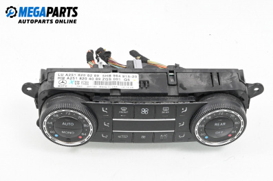 Панел климатроник за Mercedes-Benz R-Class Minivan (W251, V251) (08.2005 - 10.2017), № A251 820 40 89