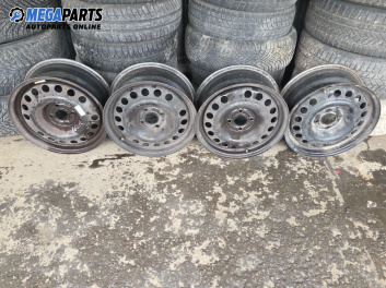 Стоманени джанти за Opel Meriva A Minivan (05.2003 - 05.2010) 15 цола, ширина 6, ET 43 (Цената е за комплекта)
