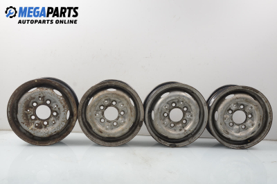 Steel wheels for Mercedes-Benz 207, 307, 407, 410 BUS (1977-1995) 14 inches, width 5 (The price is for the set)