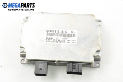 Модул за Volkswagen Phaeton Sedan (04.2002 - 03.2016), № Bosch 0 199 000 001 / 3D0 915 181 C