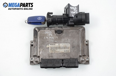 Компютър с контактен ключ за Fiat Stilo Multi Wagon (01.2003 - 08.2008) 1.9 JTD, 80 к.с., № Bosch 0 281 011 420
