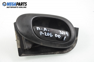 Вътрешна дръжка за Peugeot 206 Hatchback (08.1998 - 12.2012), 2+1 вр., хечбек, позиция: лява