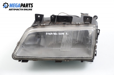 Фар за Peugeot 405 I Sedan (01.1987 - 12.1993), седан, позиция: лява