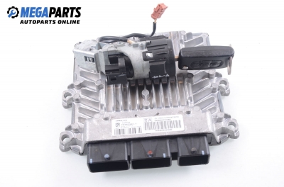 Компютър с контактен ключ за Peugeot 407 Sedan (02.2004 - 12.2011) 2.0 HDi 135, 136 к.с., № Siemens 5WS40264C-T