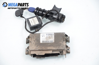Компютър с контактен ключ за Fiat Punto Hatchback (09.1993 - 09.1999) 55 1.1, 54 к.с., № Magneti Marelli IAW 16F.EB