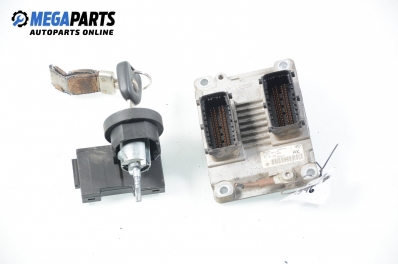 Компютър с контактен ключ и имобилайзер за Opel Agila A Hatchback (09.2000 - 12.2007) 1.0 12V, 58 к.с., № GM 0 261 206 273