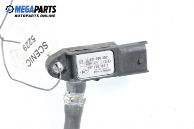 Сензор за налягане в изпускателната система за Renault Scenic II Minivan (06.2003 - 07.2010), № Bosch 0 281 006 252