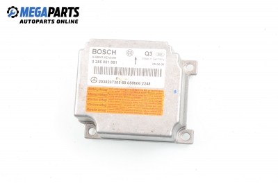 Модул за AIRBAG за Mercedes-Benz CLK-Class Coupe (C209) (06.2002 - 05.2009), № Bosch 0 285 001 881