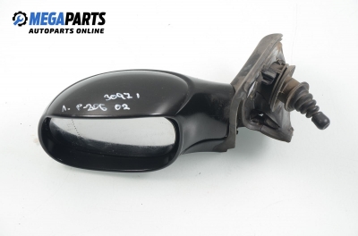 Огледало за Peugeot 206 Hatchback (08.1998 - 12.2012), 2+1 вр., хечбек, позиция: лява