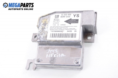 Модул за AIRBAG за Opel Meriva A Hatchback (05.2003 - 05.2010), № GM 13 203 620