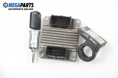 Компютър с контактен ключ и имобилайзер за Opel Corsa C Hatchback (09.2000 - 12.2009) 1.7 DTI, 75 к.с., № 09389429