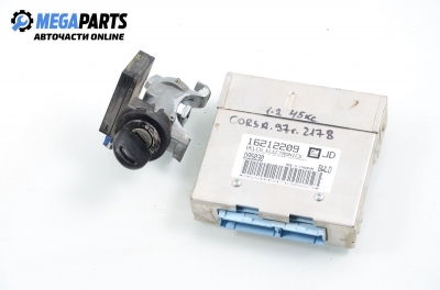 Компютър с контактен ключ за Opel Corsa B Hatchback (03.1993 - 12.2002) 1.2 i, 45 к.с., № GM 16212209
