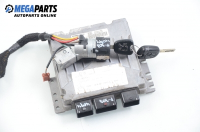 Компютър с контактен ключ за Peugeot 307 Hatchback (08.2000 - 12.2012) 2.0 HDi 90, 90 к.с., № Siemens 5WS40020G-T