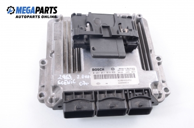 Компютър с четец и карта за Renault Scenic II Minivan (06.2003 - 07.2010) 2.0 dCi (JM1K), 150 к.с., № Bosch 0 281 011 814