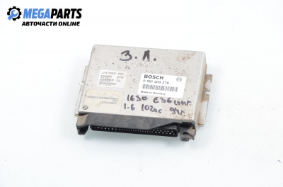 Компютър двигател за BMW 3 Series E36 Compact (03.1994 - 08.2000) 316 i, 102 к.с., № Bosch 0 261 203 276
