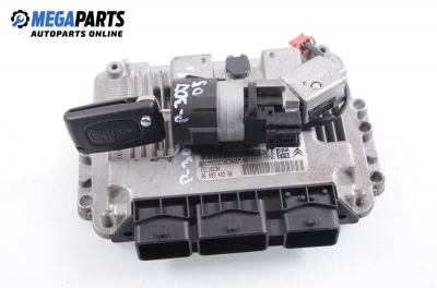 Компютър с контактен ключ за Peugeot 307 Hatchback (08.2000 - 12.2012) 1.6 HDi, 90 к.с., № Bosch 0 281 011 863