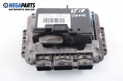 Компютър с четец и карта за Renault Espace IV Minivan (11.2002 - 02.2015) 2.2 dCi (JK0H), 150 к.с., № Bosch 0 281 011 724