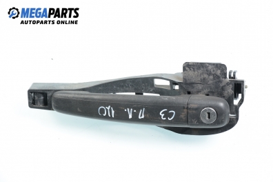 Външна дръжка за Citroen C3 Hatchback I (02.2002 - 11.2009), 4+1 вр., хечбек, позиция: предна, лява