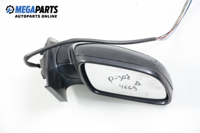 Огледало за Peugeot 307 Hatchback (08.2000 - 12.2012), 2+1 вр., хечбек, позиция: дясна