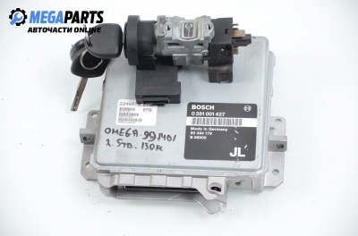 Компютър с контактен ключ за Opel Omega B Sedan (03.1994 - 07.2003) 2.5 TD, 130 к.с., № Bosch 0 281 001 427