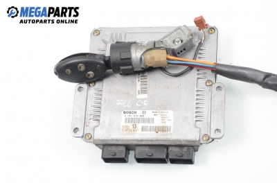 Компютър с контактен ключ за Citroen C5 I Sedan (03.2001 - 03.2005) 2.0 HDi (DCRHZB, DCRHZE), 109 к.с., № Bosch 0 281 010 808