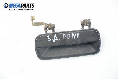 Външна дръжка за Hyundai Pony Hatchback II (10.1989 - 01.1995), 4+1 вр., хечбек, позиция: задна, дясна